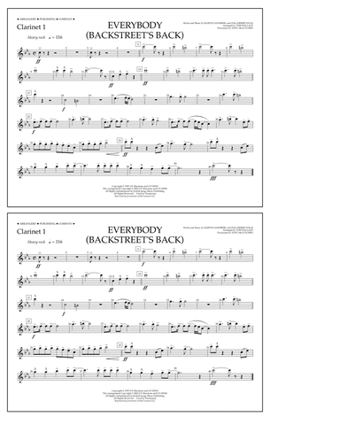 Everybody (Backstreet's Back) (arr. Tom Wallace) - Clarinet 1