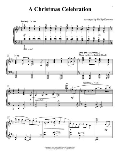 A Christmas Celebration (arr. Phillip Keveren)