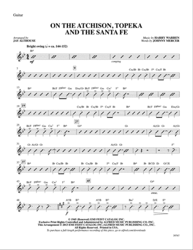 On the Atchison, Topeka and the Santa Fe: Guitar