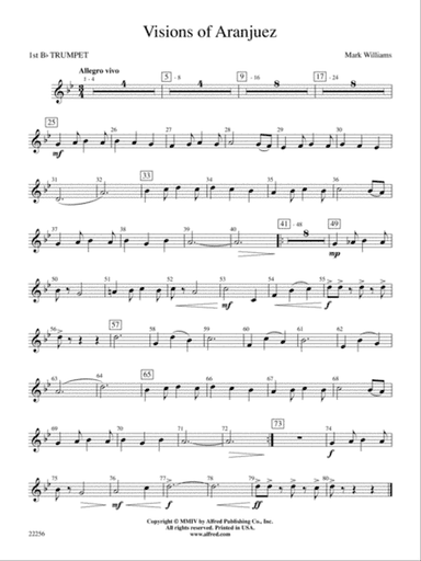 Visions of Aranjuez: 1st B-flat Trumpet