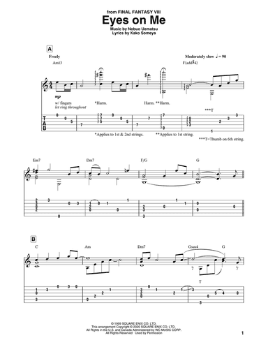 Eyes On Me (from Final Fantasy VIII)