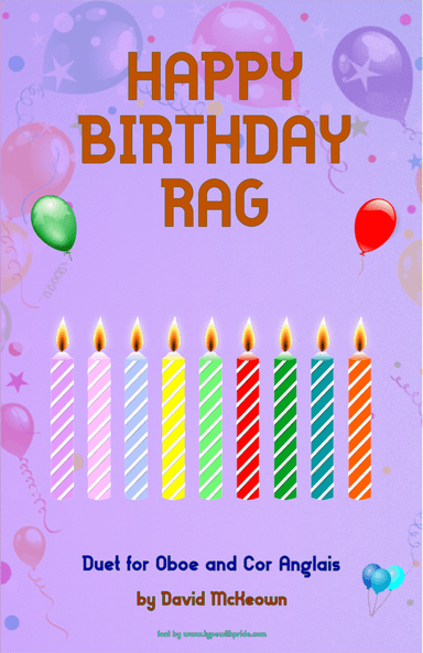 Happy Birthday Rag, for Oboe and Cor Anglais (or English Horn) Duet