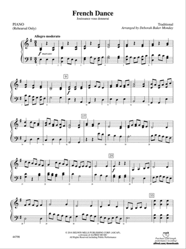 French Dance: Piano Accompaniment