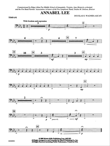 Annabel Lee: Timpani