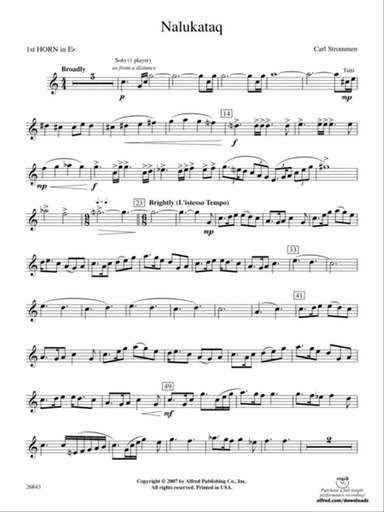Nalukataq: (wp) 1st Horn in E-flat