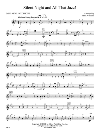 Silent Night & All That Jazz!: 2nd E-flat Alto Saxophone