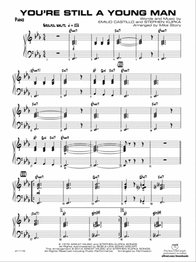 You're Still a Young Man: Piano Accompaniment