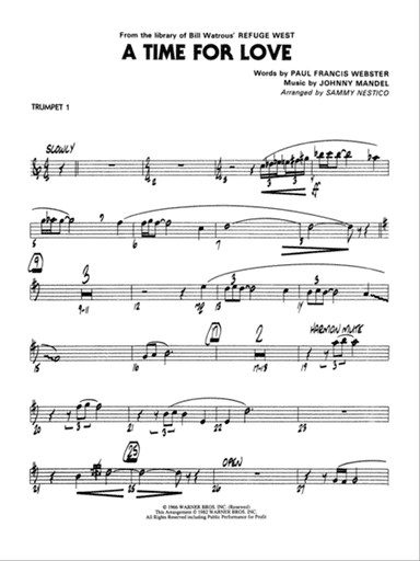 A Time for Love: 1st B-flat Trumpet