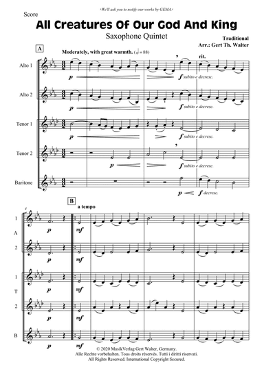 All Creatures Of Our God And King