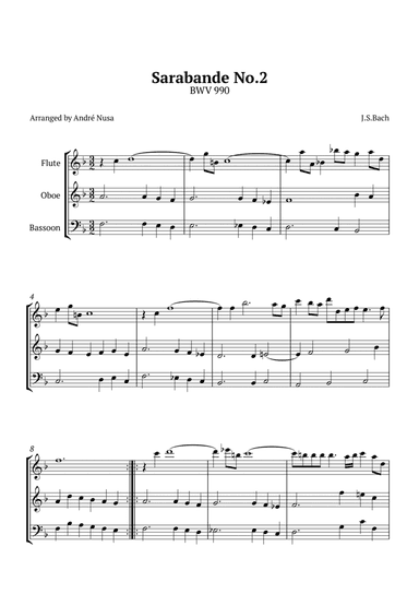 Sarabande No.2 BWV 990
