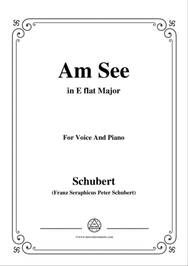 Schubert-Am See,in E flat Major,for Voice&Piano