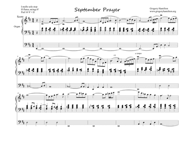 September Prayer for Organ