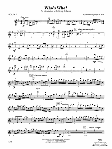 Who's Who?: 1st Violin