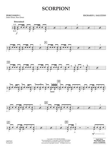 Scorpion! - Percussion 1
