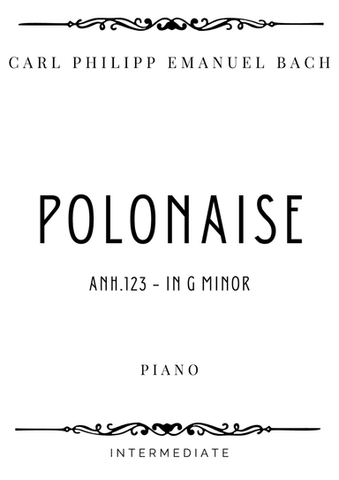C.P.E. Bach - Polonaise in G Minor (BWV 123) - Intermediate