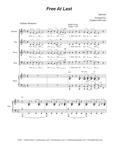 Free At Last (SATB)