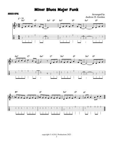 Minor Blues, Major Funk