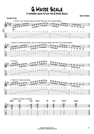 G Major Scale (4 Ways to Play)