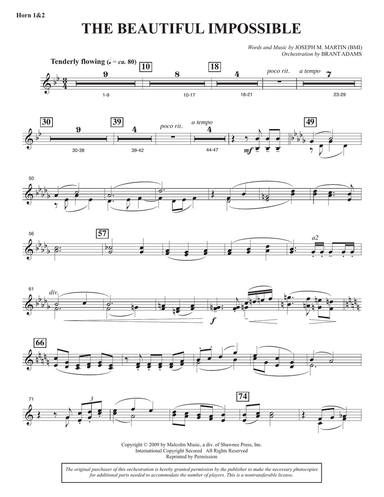 The Beautiful Impossible - F Horn 1 & 2