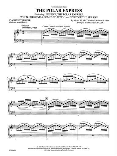 The Polar Express, Concert Suite from: Piano Accompaniment