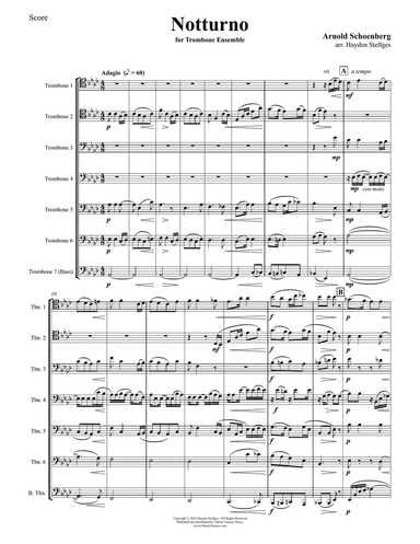 Notturno for Trombone Ensemble