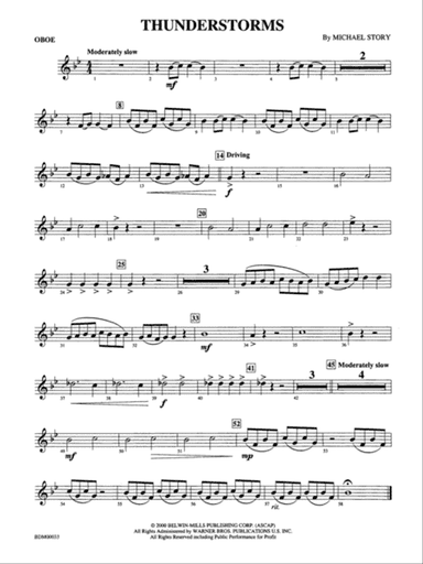 Thunderstorms: Oboe