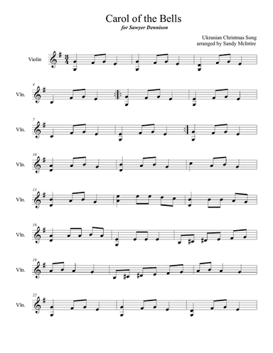 Carol of the Bells