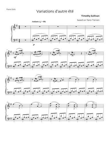 Comptine D'un Autre Été: L'après-midi