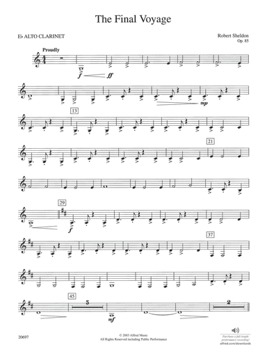 The Final Voyage: E-flat Alto Clarinet