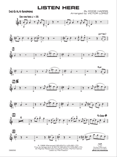 Listen Here: 2nd E-flat Alto Saxophone