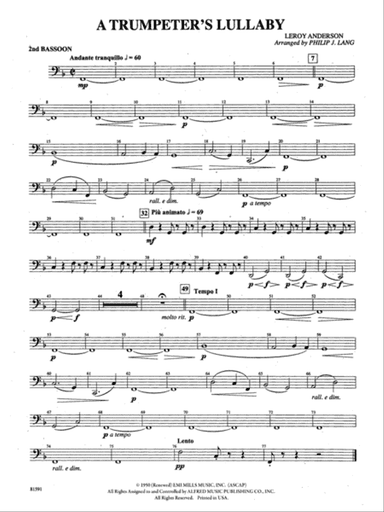 Trumpeter's Lullaby: 2nd Bassoon