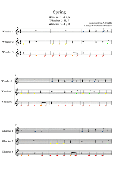 Spring for 8 Notes Diatonic Boomwhackers