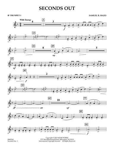 Seconds Out - Bb Trumpet 1