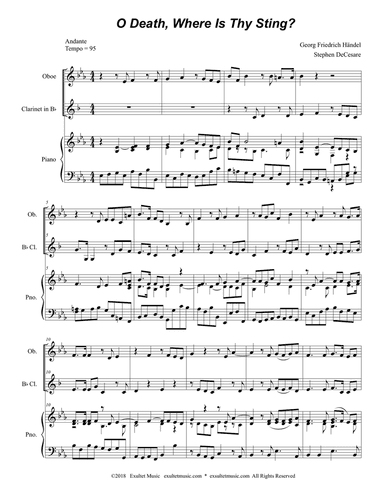 O Death, Where Is Thy Sting? (Duet for Oboe and Bb-Clarinet)