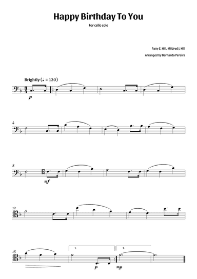 Happy Birthday To You (cello solo)