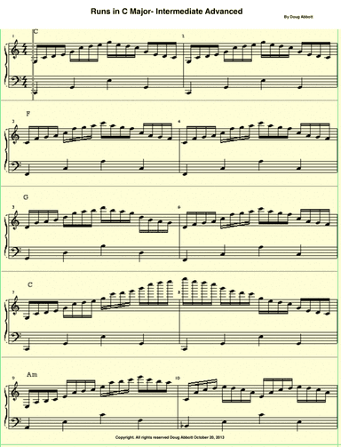 Runs in C Major