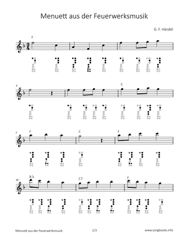 Menuett aus der Feuerwerksmusik