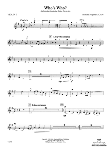Who's Who?: 2nd Violin