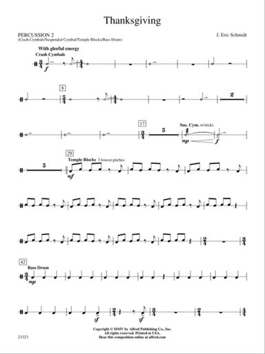 Thanksgiving: 2nd Percussion