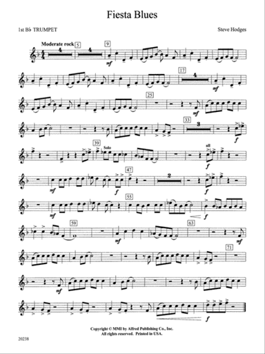 Fiesta Blues: 1st B-flat Trumpet