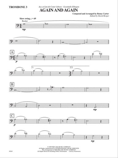 Again and Again: 3rd Trombone