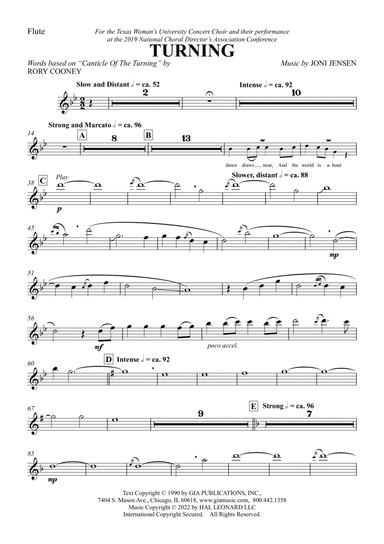 Turning (arr. Joni Jensen) - Flute