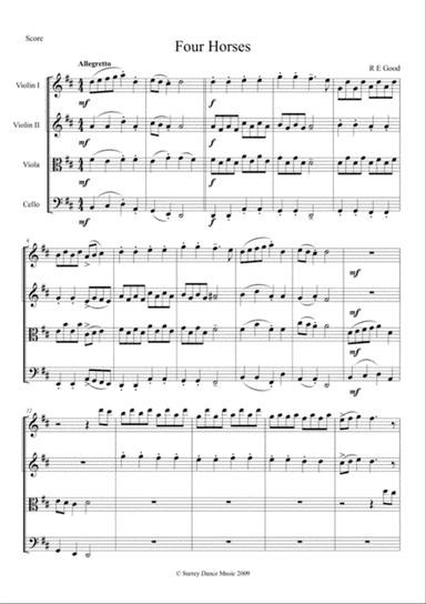 Four Horses (Tea At The Savoy)