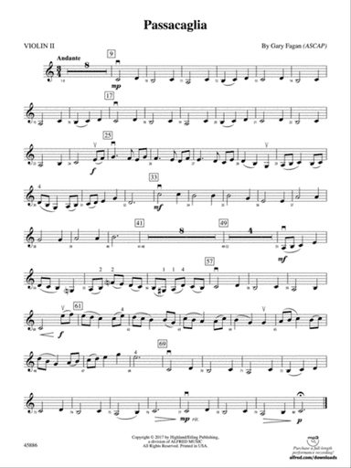 Passacaglia: 2nd Violin