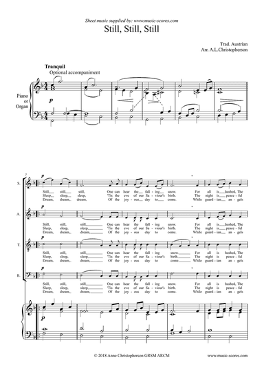 Still, Still, Still - SATB