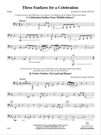Three Fanfares for a Celebration: Tuba