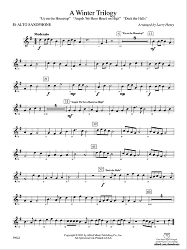 A Winter Trilogy: E-flat Alto Saxophone
