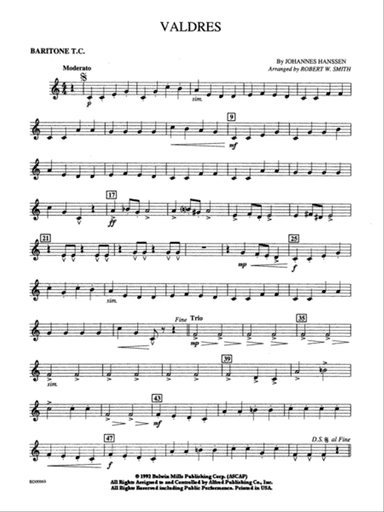 Valdres: Baritone T.C.