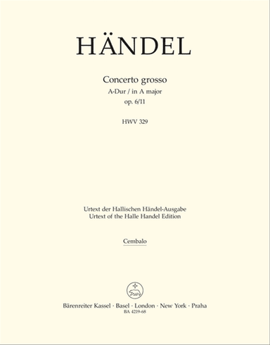 Concerto grosso A major, Op. 6/11 HWV 329