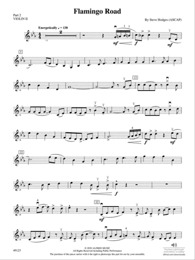 Flamingo Road: Part 2 - Violin I